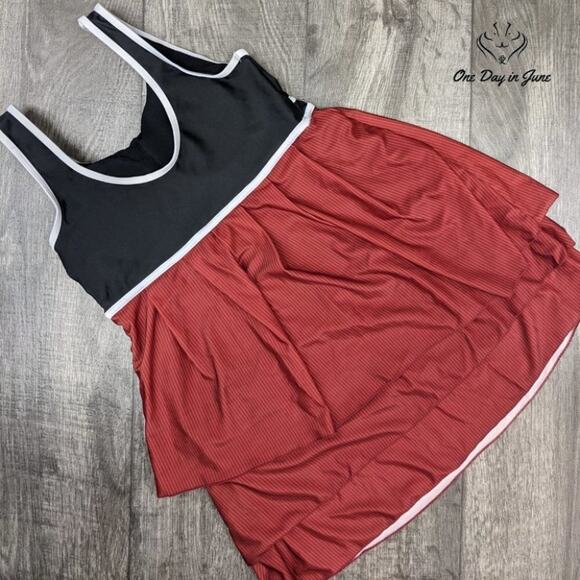 Charmleaks Layered Mesh Tankini Top Size M - Picture 2 of 2